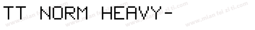 TT NORM HEAVY字体转换